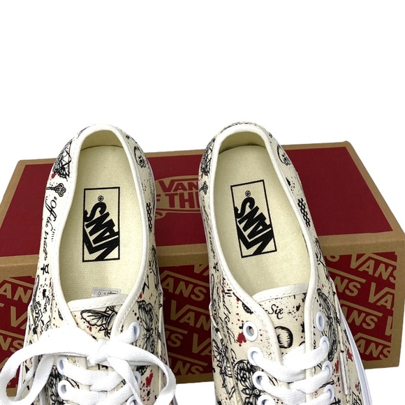 VANS Authentic Shoes Women Size Beige Canvas Low Top Sneakers Skate VN0A5KS9KIG - Picture 5 of 10
